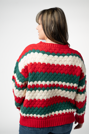 WAREHOUSE ONLY Christmas Stripes Sweater