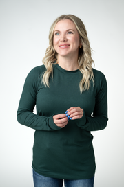 WAREHOUSE ONLY Blair Long Sleeve Top - Pineberry