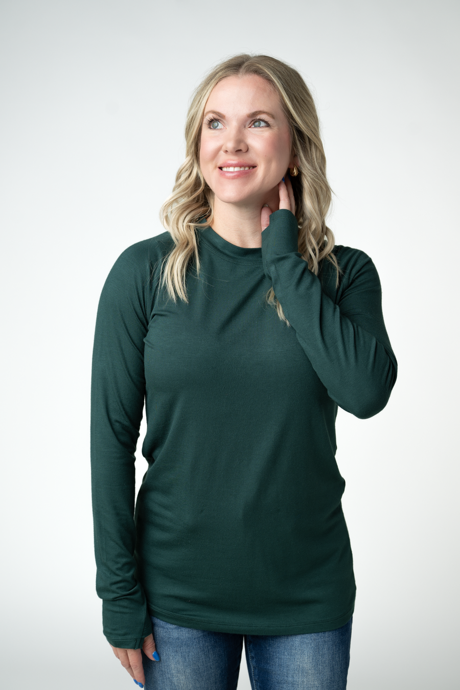 WAREHOUSE ONLY Blair Long Sleeve Top - Pineberry