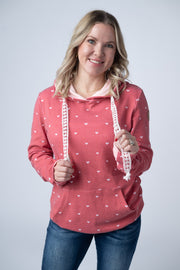 WAREHOUSE Hailey Pullover Hoodie -Sweetheart Red