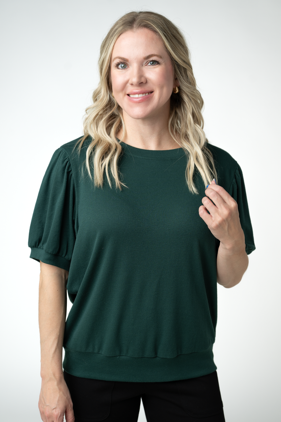WAREHOUSE ONLY Katie Cozy Top - Evergreen