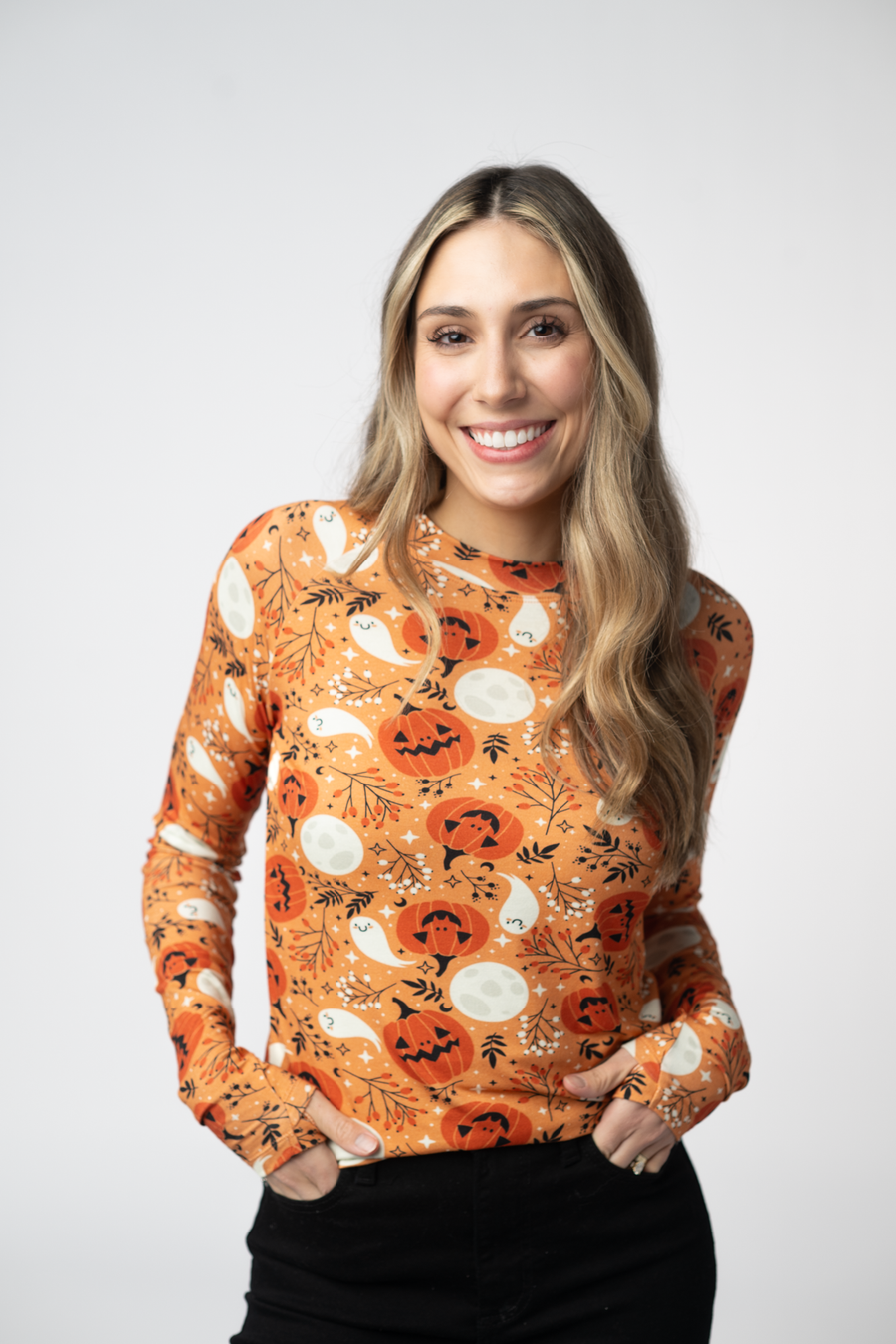 WAREHOUSE ONLY Blair Long Sleeve Top - Spooky Autumn