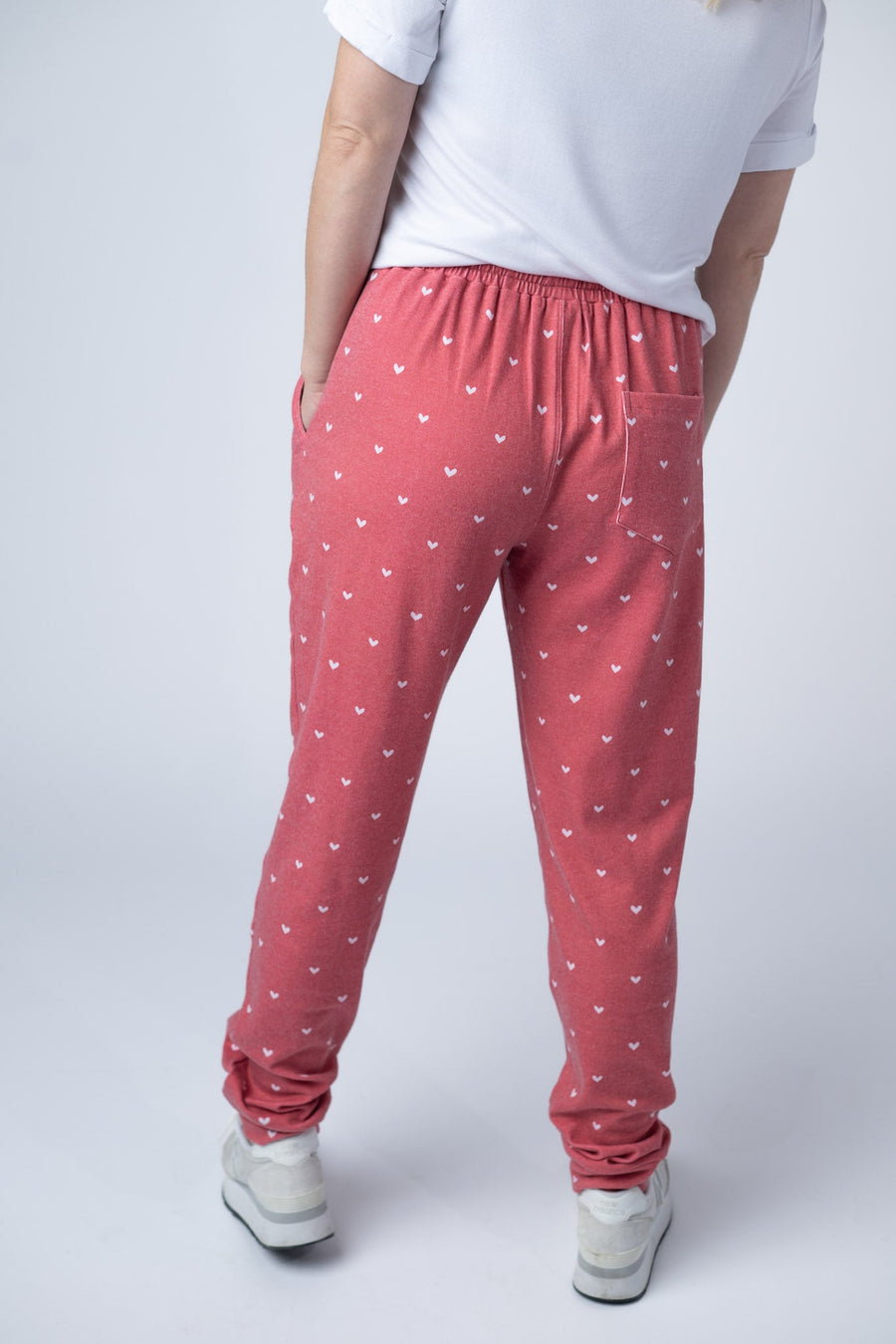 WAREHOUSE Classic Joggers - Sweetheart Red