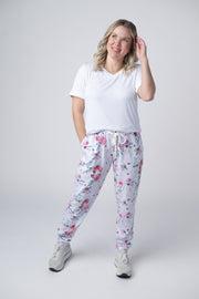 WAREHOUSE Classic Joggers - Pink Bloom