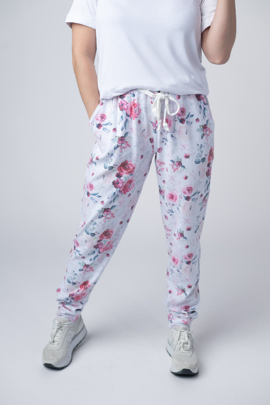 WAREHOUSE Classic Joggers - Pink Bloom