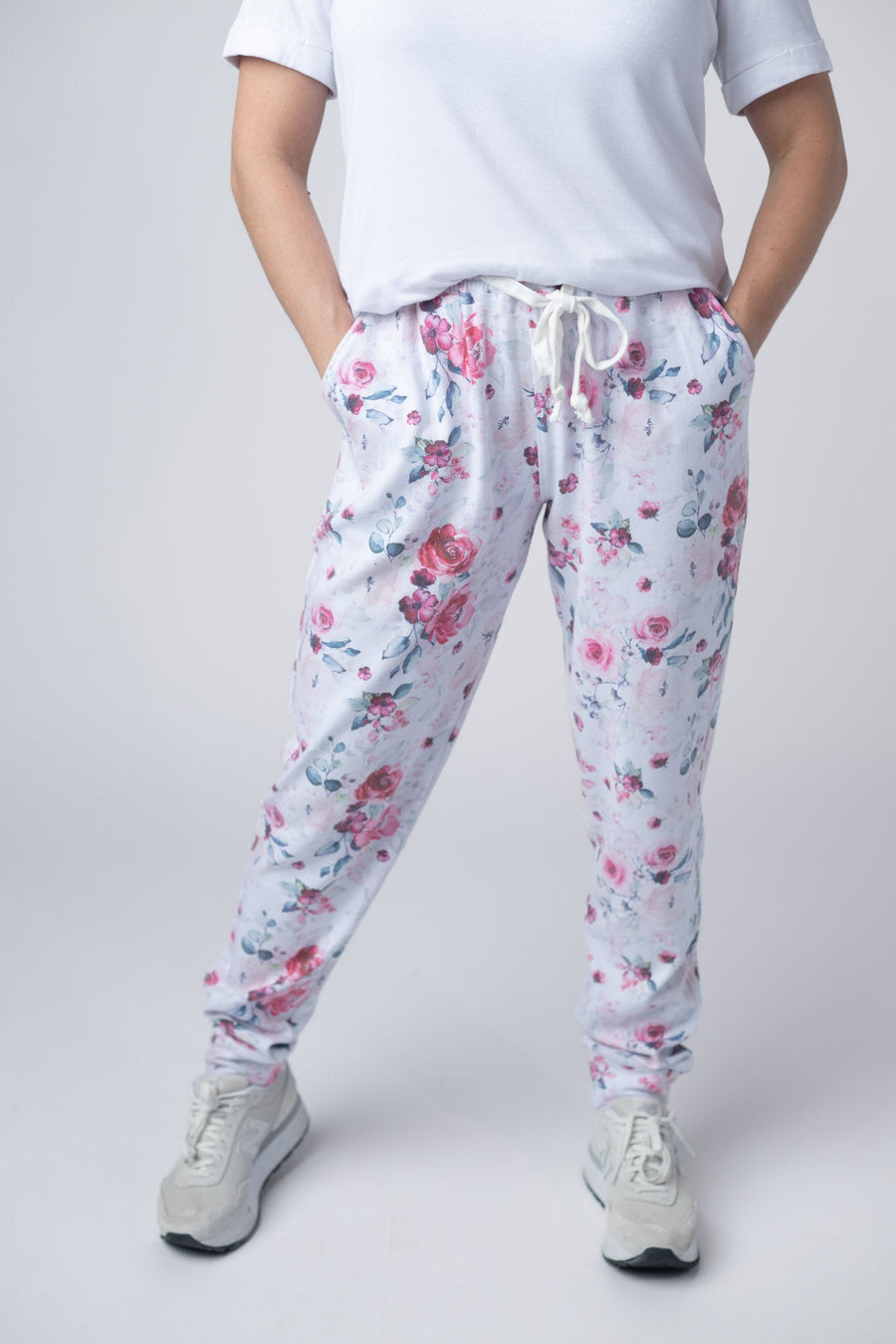WAREHOUSE Classic Joggers - Pink Bloom