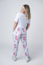 WAREHOUSE Classic Joggers - Pink Bloom