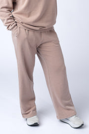 WAREHOUSE Wide Leg Vintage Wash Bottoms - Tan