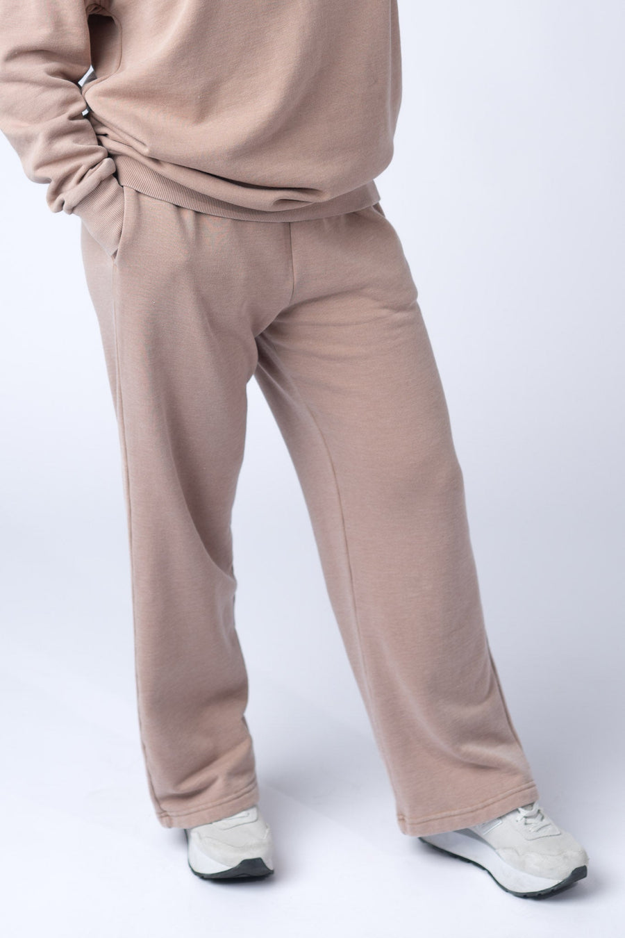 WAREHOUSE Wide Leg Vintage Wash Bottoms - Tan