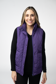 WAREHOUSE ONLY Remy Zip Up Vest - Purple
