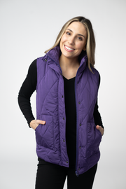 WAREHOUSE ONLY Remy Zip Up Vest - Purple
