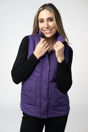 WAREHOUSE ONLY Remy Zip Up Vest - Purple