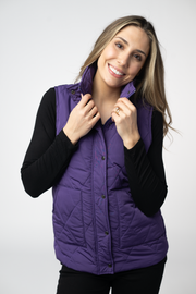 WAREHOUSE ONLY Remy Zip Up Vest - Purple