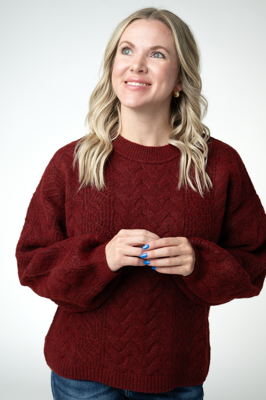 WAREHOUSE ONLY Dakota Sweater - Burgundy