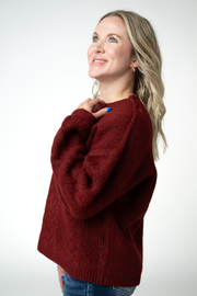 WAREHOUSE ONLY Dakota Sweater - Burgundy