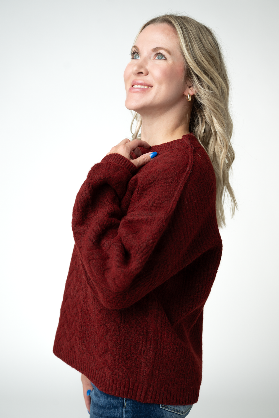 WAREHOUSE ONLY Dakota Sweater - Burgundy