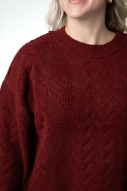WAREHOUSE ONLY Dakota Sweater - Burgundy