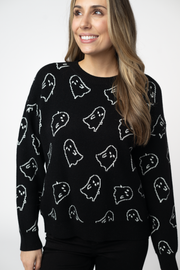WAREHOUSE ONLY Ghost Pullover Sweater - Midnight Ghosts