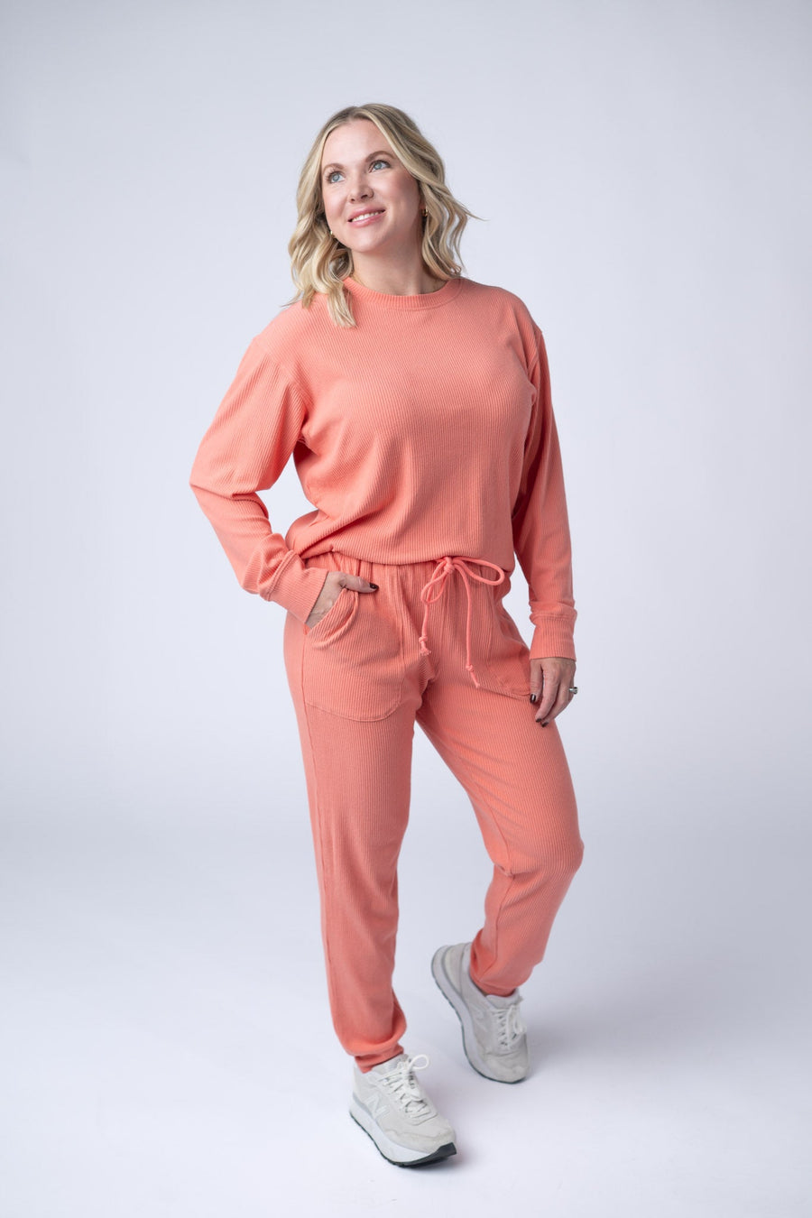 WAREHOUSE Corrine Joggers - Coral
