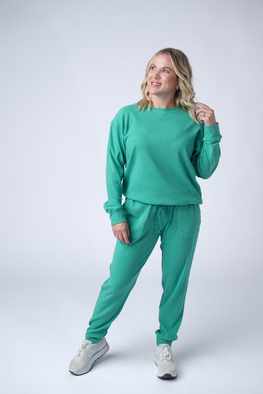 WAREHOUSE Corrine Joggers - Emerald