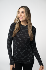 WAREHOUSE ONLY Blair Long Sleeve Top - Midnight Ghosts
