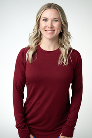 WAREHOUSE ONLY Blair Long Sleeve Top - Cranberry