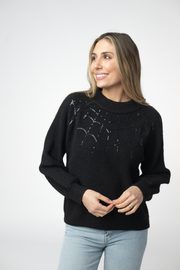 WAREHOUSE ONLY Sequin Webs Sweater
