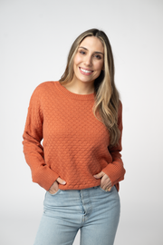WAREHOUSE ONLY Gianna Pullover Sweater - Pumpkin