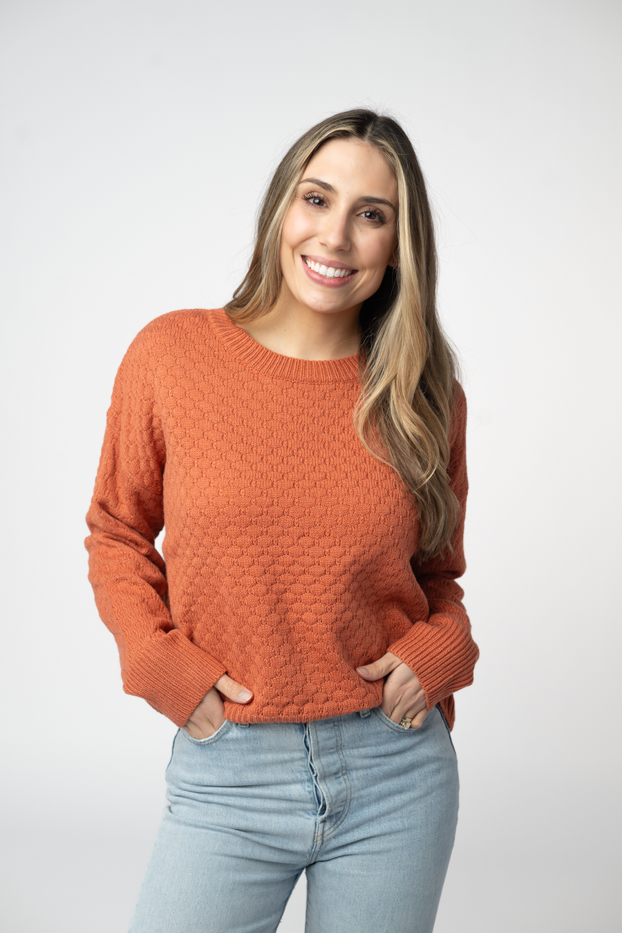 WAREHOUSE ONLY Gianna Pullover Sweater - Pumpkin
