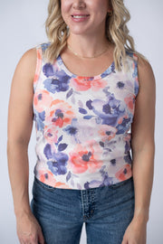 WAREHOUSE Ava Tank - Sunset Watercolor Floral