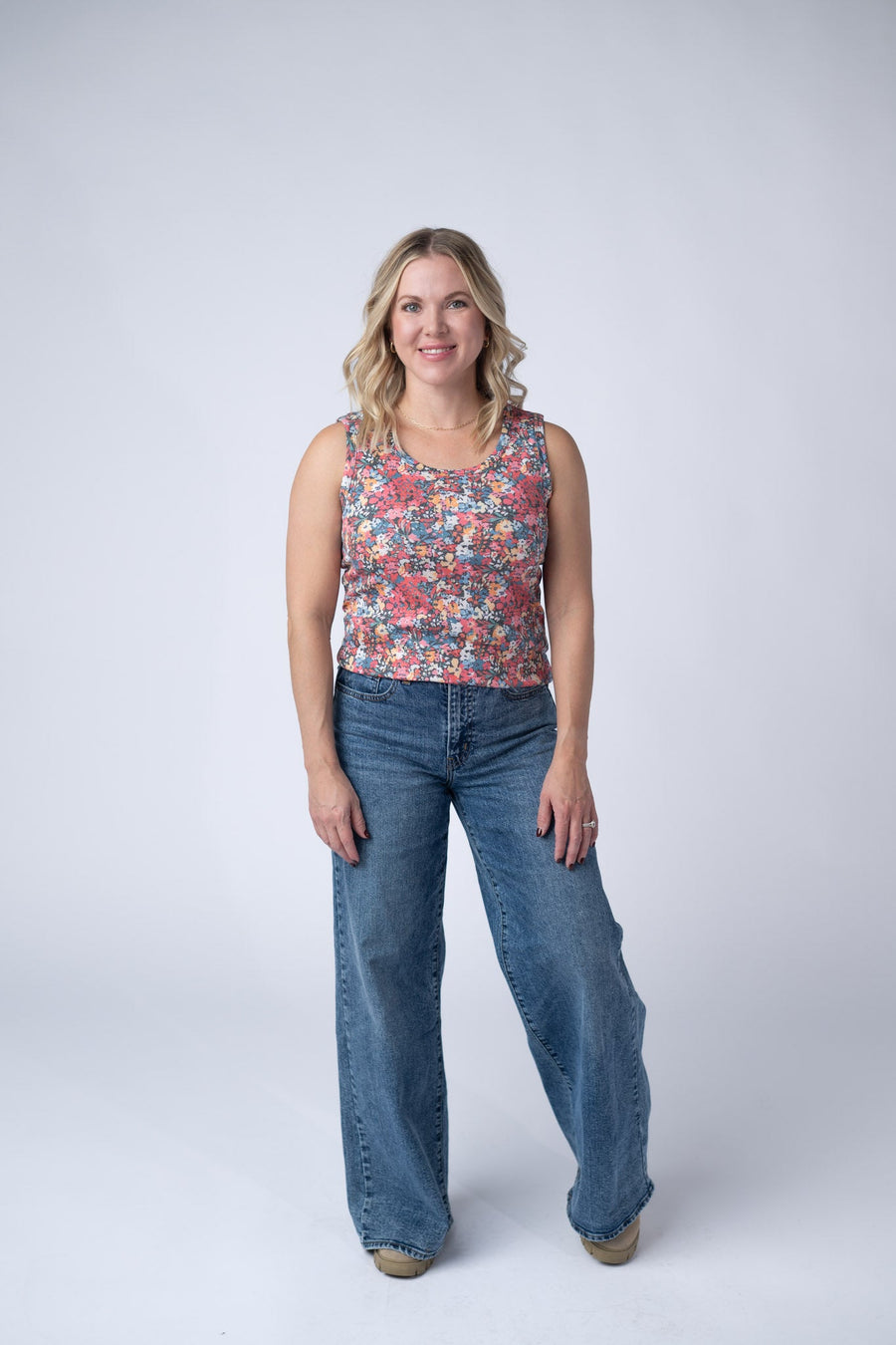 WAREHOUSE Ava Tank - Bright Floral