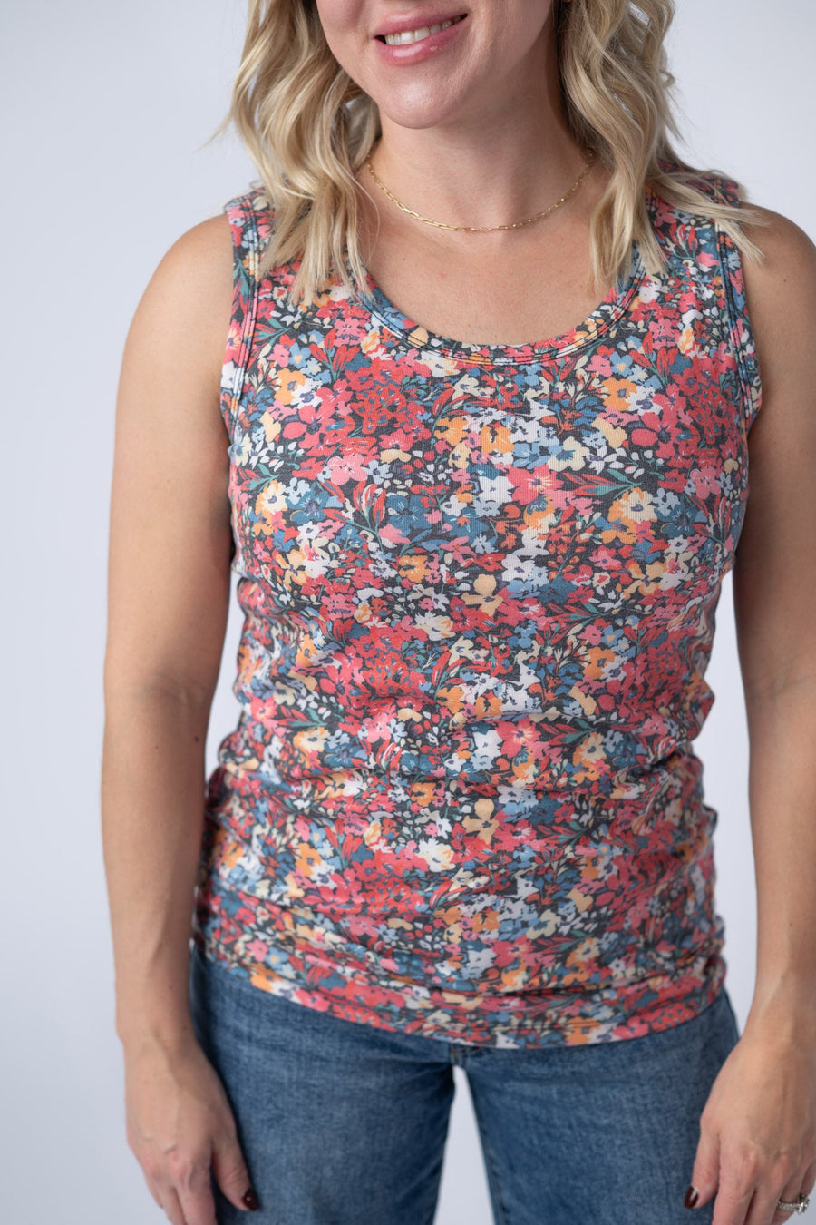 WAREHOUSE Ava Tank - Bright Floral