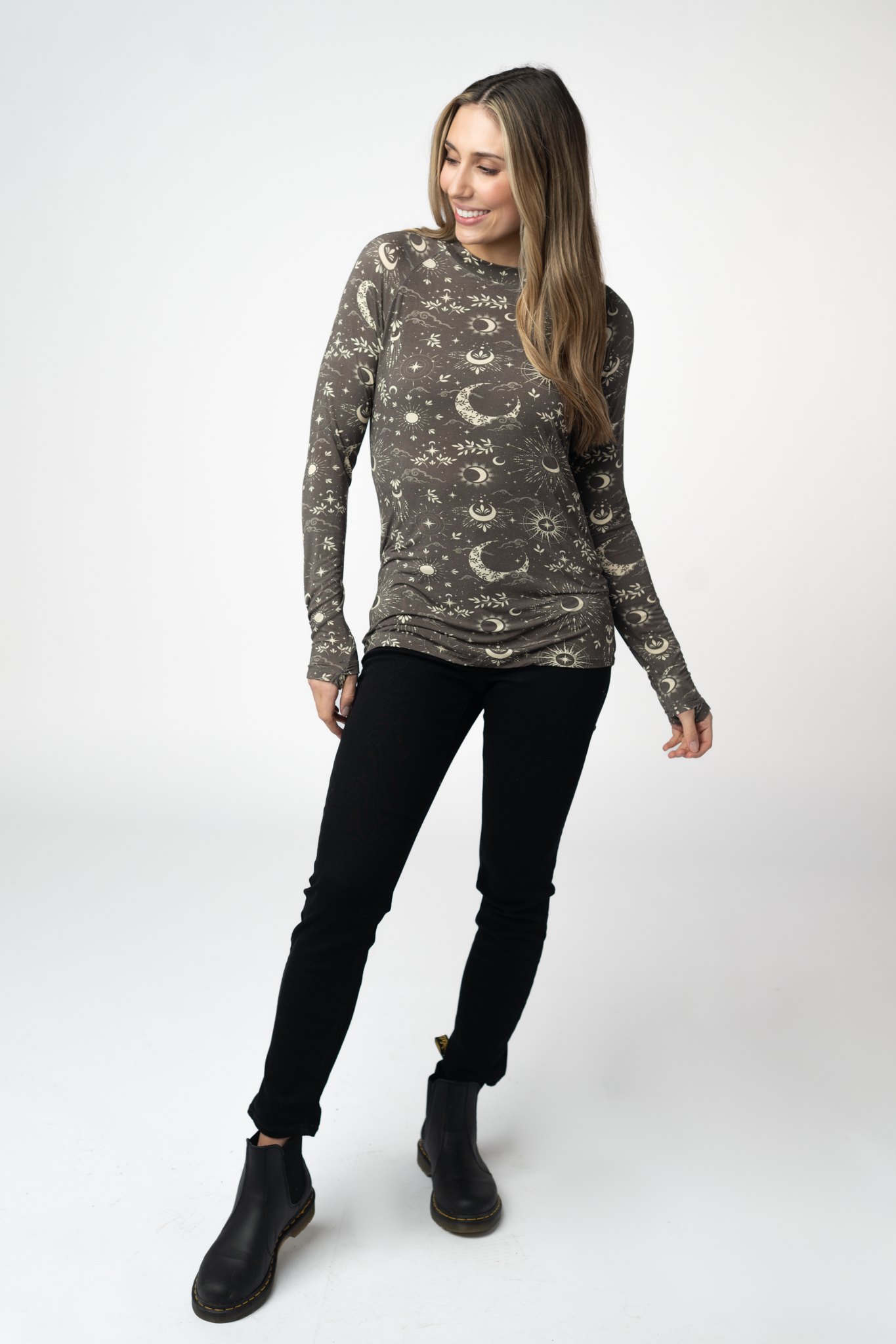 WAREHOUSE ONLY Blair Long Sleeve Top - Celestial Nights