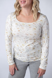WAREHOUSE Alyssa Long Sleeve Top - Blush Floral