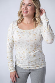 WAREHOUSE Alyssa Long Sleeve Top - Blush Floral