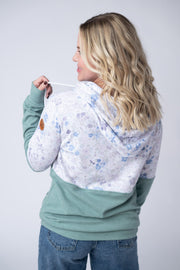 WAREHOUSE Hailey Pullover Hoodie - Spring Meadows and Sage