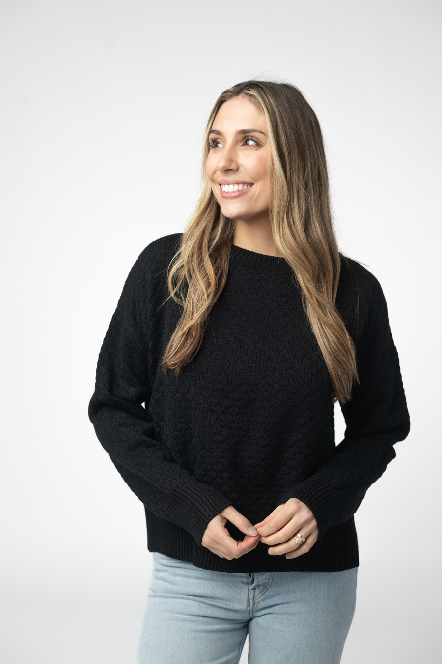 WAREHOUSE ONLY Gianna Pullover Sweater - Black