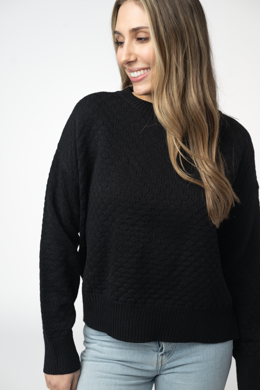 WAREHOUSE ONLY Gianna Pullover Sweater - Black