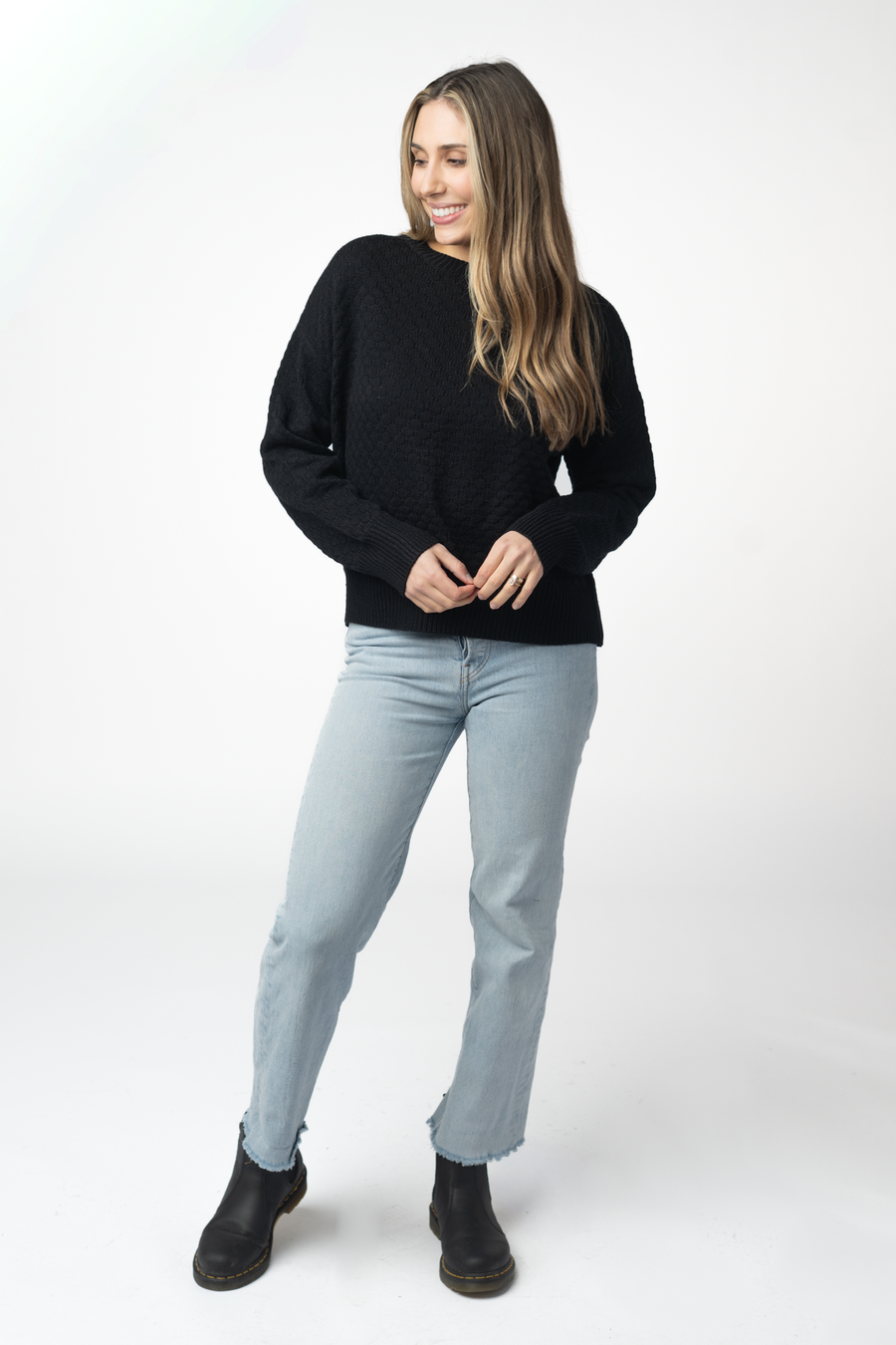 WAREHOUSE ONLY Gianna Pullover Sweater - Black