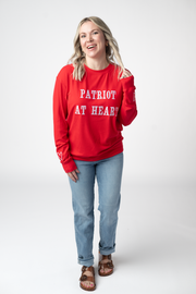 WAREHOUSE ONLY Corrine Embroidered Pullover Top - Patriot at Heart FINAL SALE