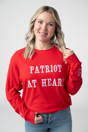 WAREHOUSE ONLY Corrine Embroidered Pullover Top - Patriot at Heart FINAL SALE