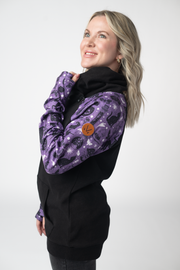 WAREHOUSE ONLY Zoey ZipCowl Sweatshirt - I Put A Spell On You and Black
