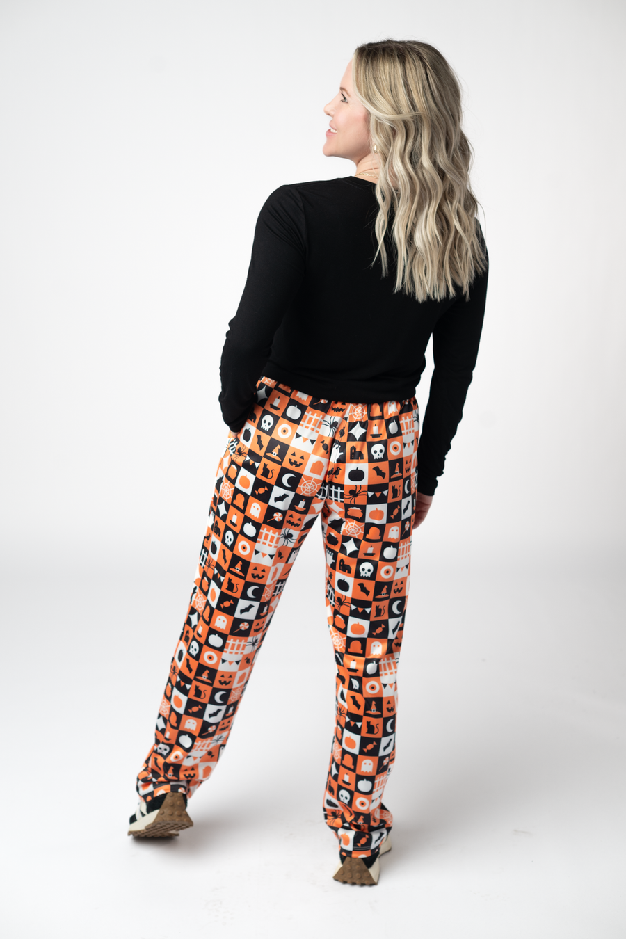 WAREHOUSE ONLY Lounge Pants - Trick-Or-Treat Checkered