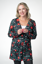 WAREHOUSE ONLY Cori Cardigan - Poinsettia Nights