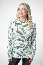 WAREHOUSE ONLY Blair Long Sleeve Top - Berry + Pine