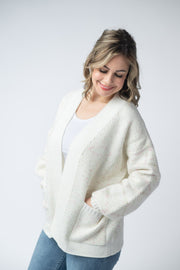 WAREHOUSE Kinsley Cardigan - Pink and Green Mix