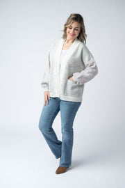 WAREHOUSE Kinsley Cardigan - Bright Pastel Mix