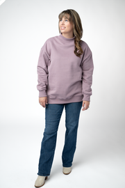 WAREHOUSE ONLY Marley Mock Neck Sweatshirt - Mauve