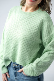 Gianna Pullover Sweater - Spring Sage Green