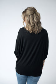 WAREHOUSE ONLY Darcy Dolman Top - Black